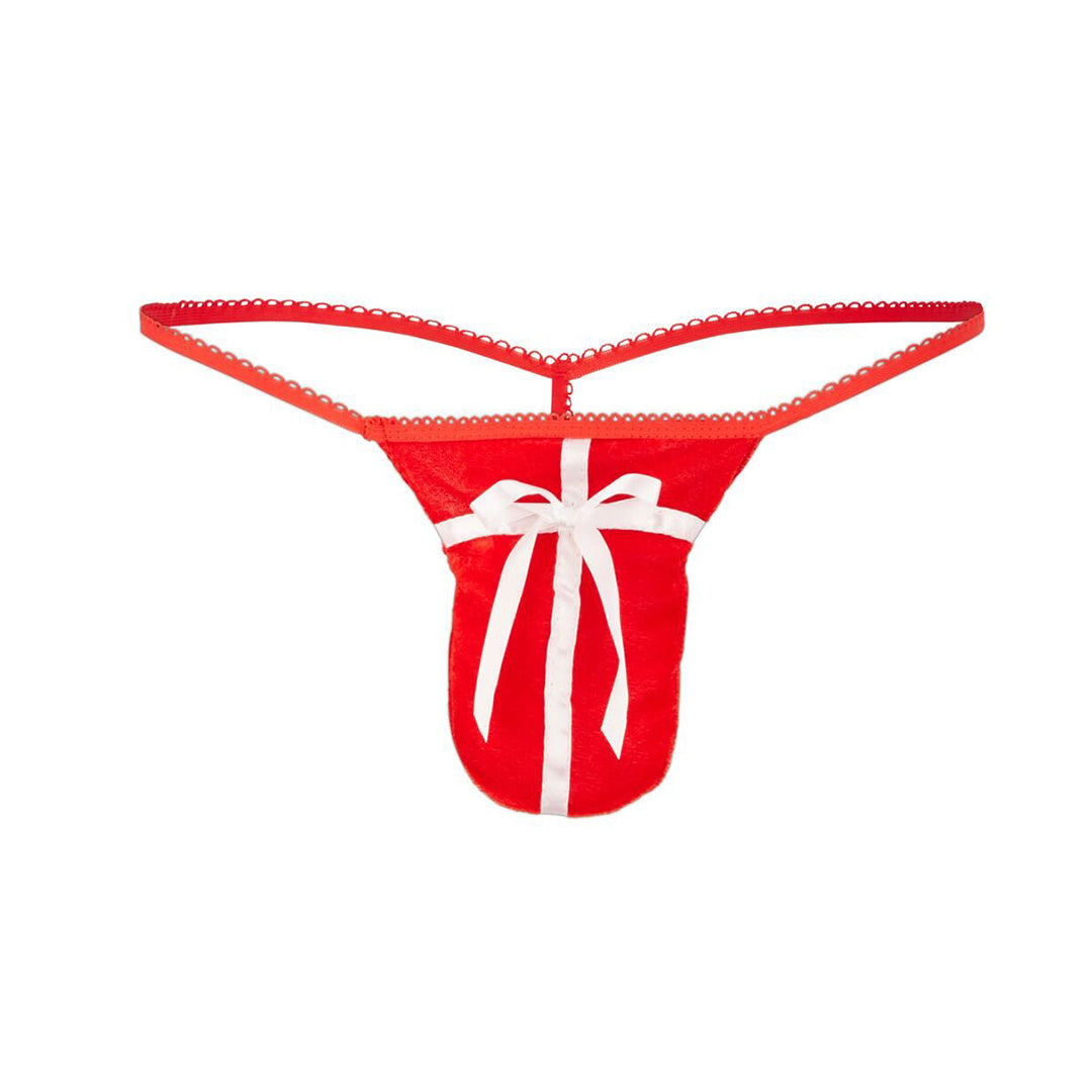 String Homme Cadeau de Noël Rouge et Blanc