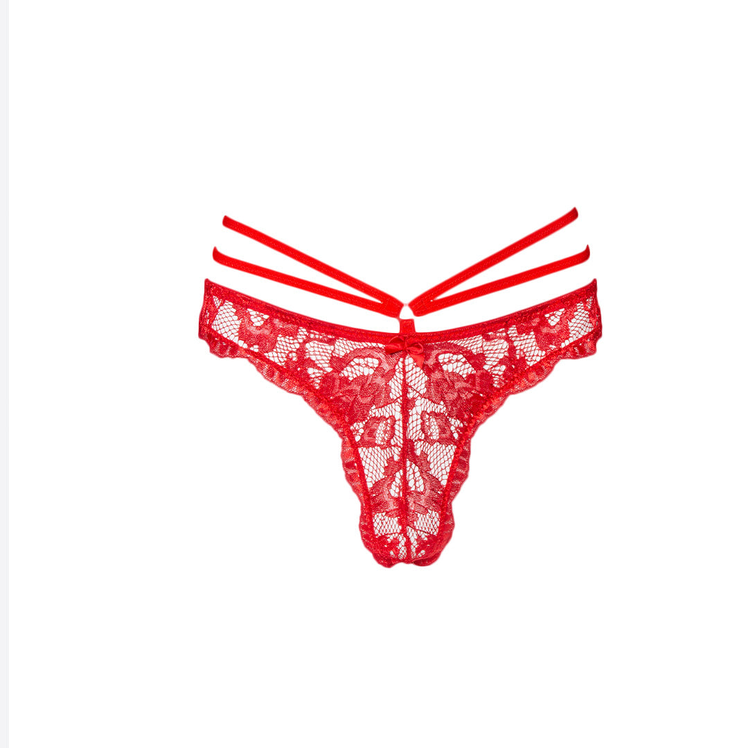 String brésilien dentelle Rubis