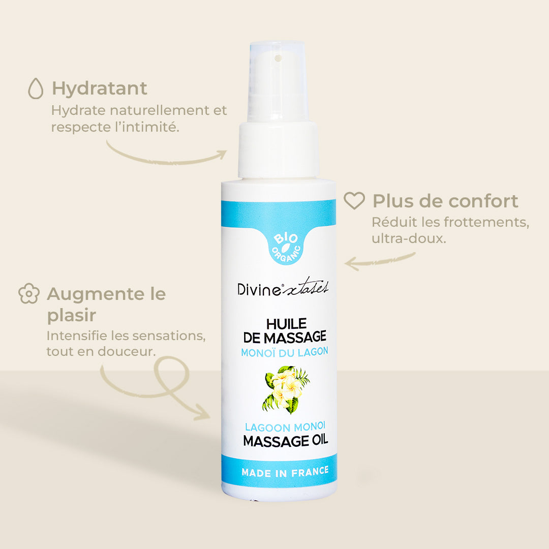Huile Sèche de Massage Bio - Monoï - 5
