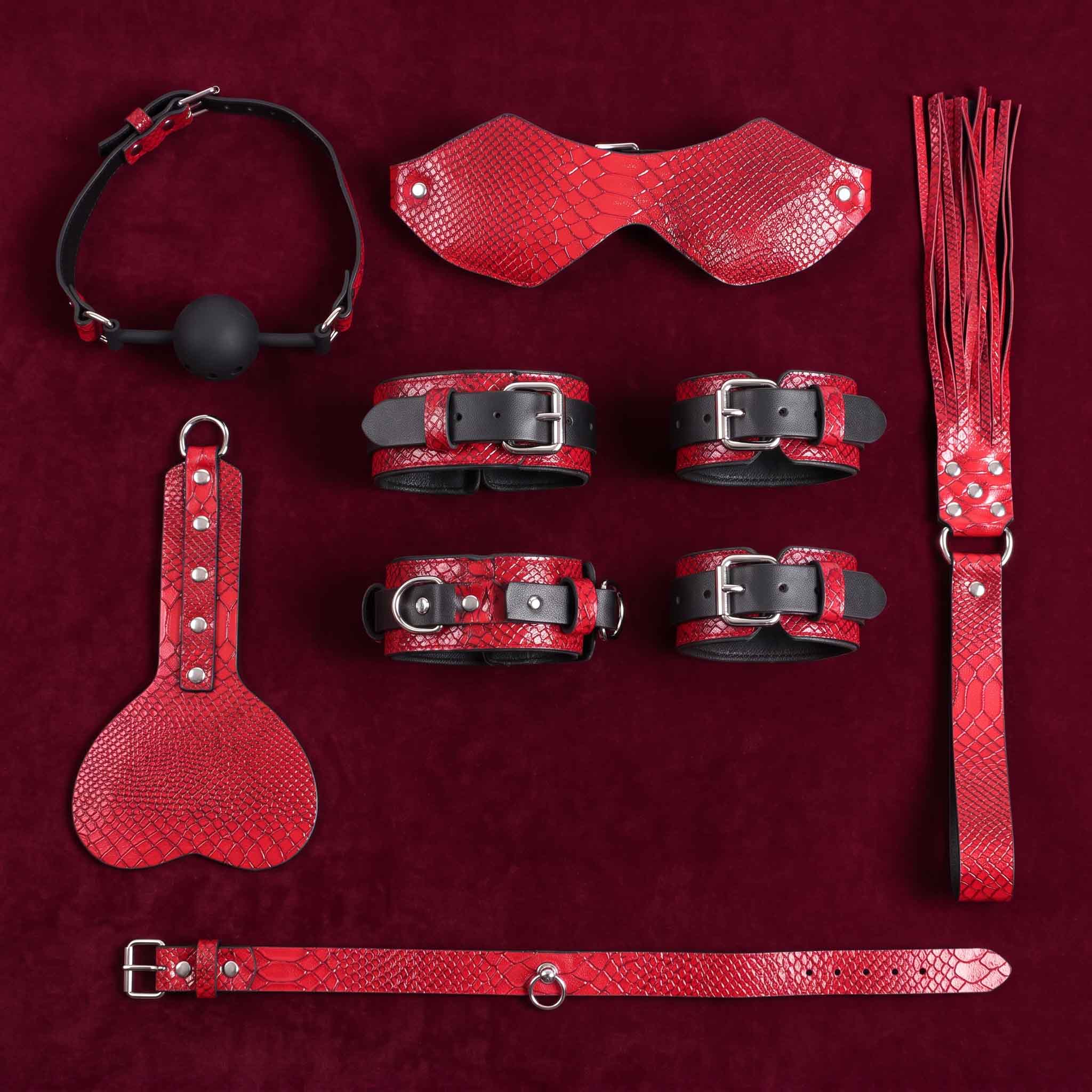 pack luxe soumission rouge be bondage